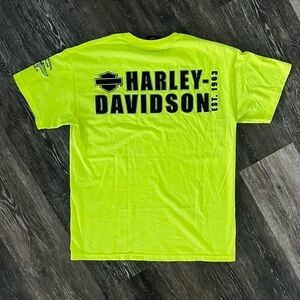 Harley-Davidson Men's Neon Green T-Shirt